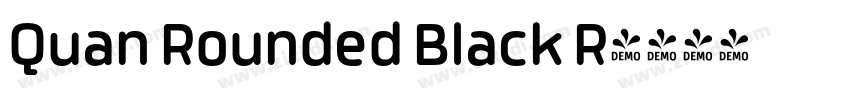 Quan Rounded Black R字体转换